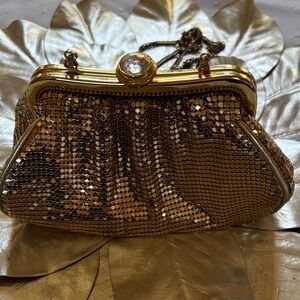 Gold whiting and Davis Sequined Evening Bag